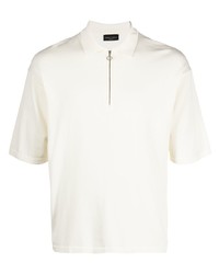 Roberto Collina Zip Up Short Sleeved Polo Shirt