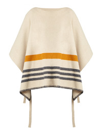 Chloé Chlo Tie Side Wool And Cashmere Blend Poncho