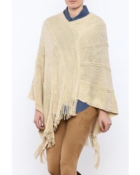 Ganz Braided Cable Poncho
