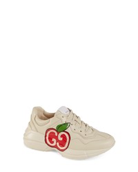 Gucci Rhyton Double G Apple Print Sneaker