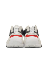 Y-3 White And Black Zx Run Sneakers