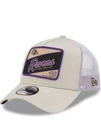 New Era Khakiwhite Baltimore Ravens Happy Camper A Frame Trucker 9forty Snapback Hat At Nordstrom