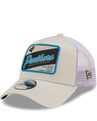 New Era Khakiwhite Carolina Panthers Happy Camper A Frame Trucker 9forty Snapback Hat At Nordstrom