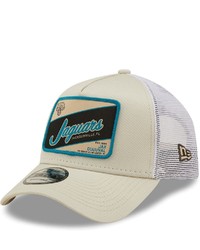 New Era Khakiwhite Jacksonville Jaguars Happy Camper A Frame Trucker 9forty Snapback Hat At Nordstrom