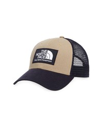 The North Face Mudder Trucker Hat In Aviator Navy Kelp Tan At Nordstrom