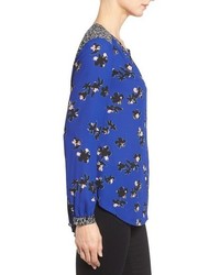 NYDJ Long Sleeve Mix Print Blouse