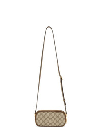 Gucci Brown And Beige Gg Ophidia Bag