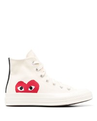 Comme Des Garcons Play Comme Des Garons Play X Converse Chuck Taylor High Top Sneakers