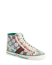 Gucci Tennis 1977 High Top Sneaker In Ivory Multi At Nordstrom