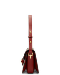 Gucci Beige And Red 1955 Horsebit Bag