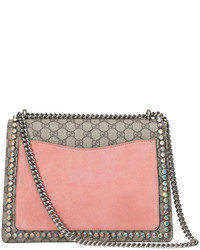 Gucci Dionysus Gg Canvas Chain Shoulder Bag With Crystals