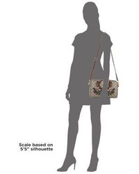 Gucci Embroidered Gg Supreme Canvas Top Handle Bag