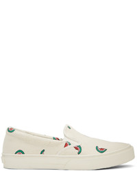 Paul Smith Ps By Ecru Watermelon Clyde Slip On Sneakers