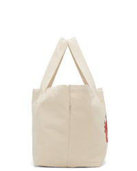 Sporty and Rich Beige Fitness Club Tote
