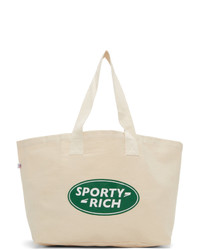 Sporty and Rich Beige Land Rover Inspired Tote