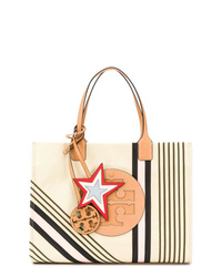 Women's Beige Canvas Tote Bags by Tory Burch | Lookastic