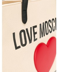 Love Moschino Heart Embellished Logo Tote