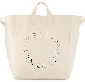 Stella McCartney Logo Print Canvas Beach Tote Bag, $225 | Neiman 