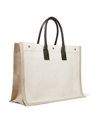 Saint Laurent Shopper Med Printed Canvas Tote