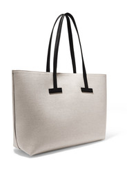 Tom Ford T Medium Med Printed Cotton Canvas Tote