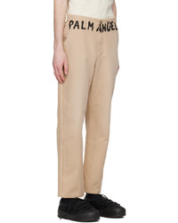 Palm Angels Beige Chino Trousers