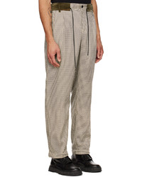 Sacai Off White Patterned Trousers