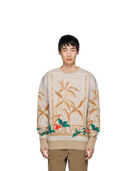 Loewe Grey Flowers Sweater