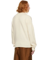 Marni Off White Intarsia Sweater