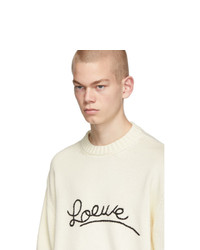 Loewe Off White Logo Stitch Sweater
