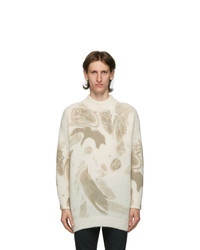 424 Off White Mohair Oversized Crewneck Sweater