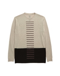 Rick Owens Oversize Stripe Colorblock Sweater