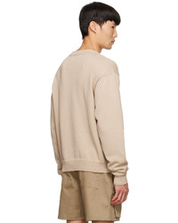 Reese Cooper®  Tan Cotton Sweater