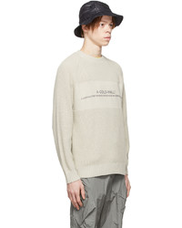 A-Cold-Wall* Taupe Cotton Sweater