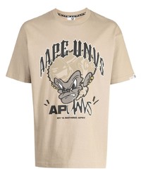 AAPE BY A BATHING APE Aape By A Bathing Ape Graphic Print Short Sleeve T Shirt