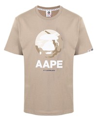 AAPE BY A BATHING APE Aape By A Bathing Ape Logo Crew Neck T Shirt