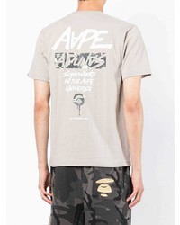 AAPE BY A BATHING APE Aape By A Bathing Ape Logo Print Detail T Shirt