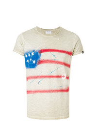 Converse Abstract American Flag Print T Shirt