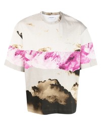 Calvin Klein Abstract Print Cotton T Shirt