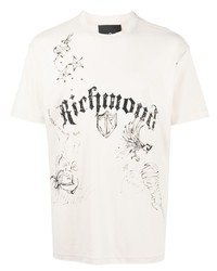John Richmond Angar Logo Print Cotton T Shirt