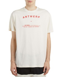 Raf Simons Antwerp Tour Graphic Cotton T Shirt