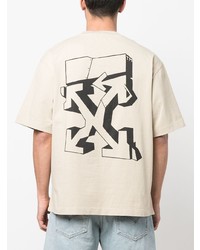 Off-White Arrows Logo Cotton T Shirt