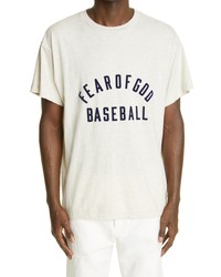 Fear Of God Baseball Logo Cotton Graphic Tee
