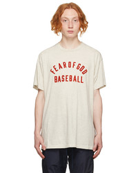 Fear Of God Beige Baseball Shirt