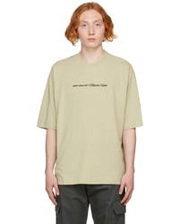 Off-White Beige Collection Name Skate T Shirt