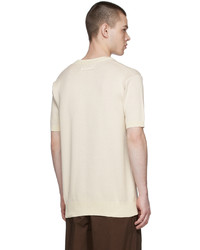 UNIFORME Beige Cotton T Shirt