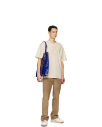Acne Studios Beige Embroidered T Shirt