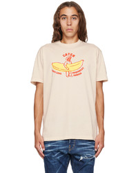 DSQUARED2 Beige Going Bananas Cool T Shirt