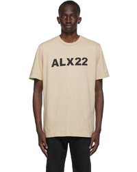 1017 Alyx 9Sm Beige Logo T Shirt