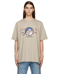 MSGM Beige Mountain T Shirt