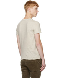 Remi Relief Beige Printed T Shirt
